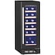 image 1 of HOMCOM Freestanding / Built-in Wine Cooler Fridge, 19 Bottle, Black 