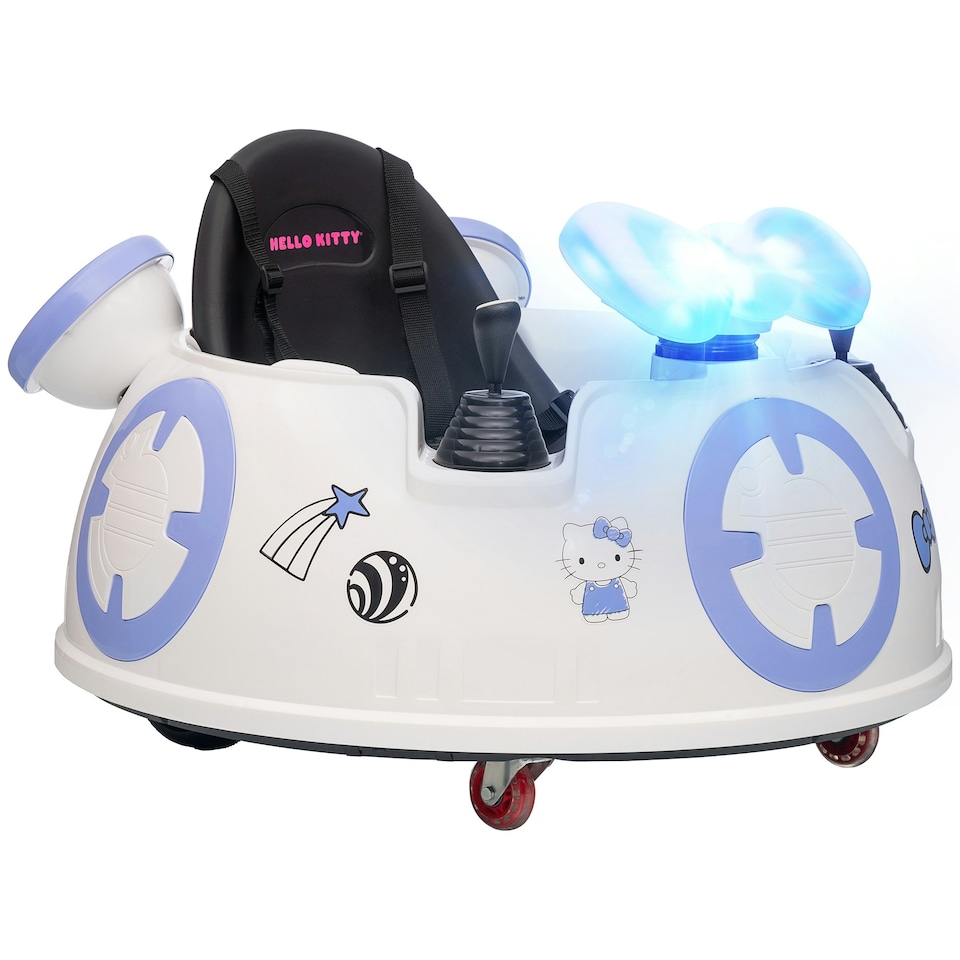 image 1 of AIYAPLAY Hello Kitty Kids Ride on Bumper Car with Remote Control, White