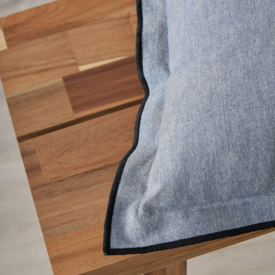 image 1 of BHS Pierre Cushion, Blue Blue | Blue