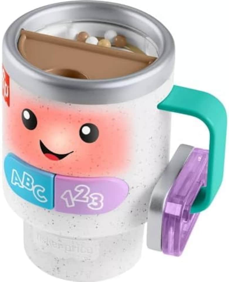 image 1 of Fisher Price Laugh And Learn Wake Up Coffee Mug Toy