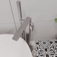image 3 of Balterley Freestanding Square Bath Shower Mixer Tap | Silver | Brushed Pewter | 1