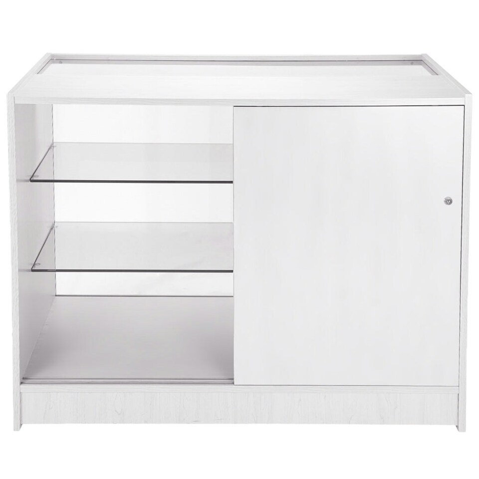 image 1 of Capricorn Brilliant White Shop Counter & Retail Display Set White