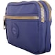 image 3 of Lorenz Womens Compact Polyester Twin Top Purse Pouch with Wrist Strap | Blue | Navy