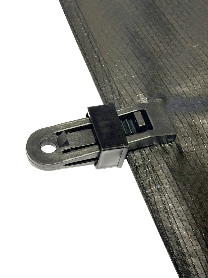 image 1 of Tent Groundsheet  Pegging Clamps Pack Of 4 | Black