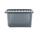 image 3 of Wham Crystal 5 x 28L Stackable Plastic Storage Boxes with Lids Black