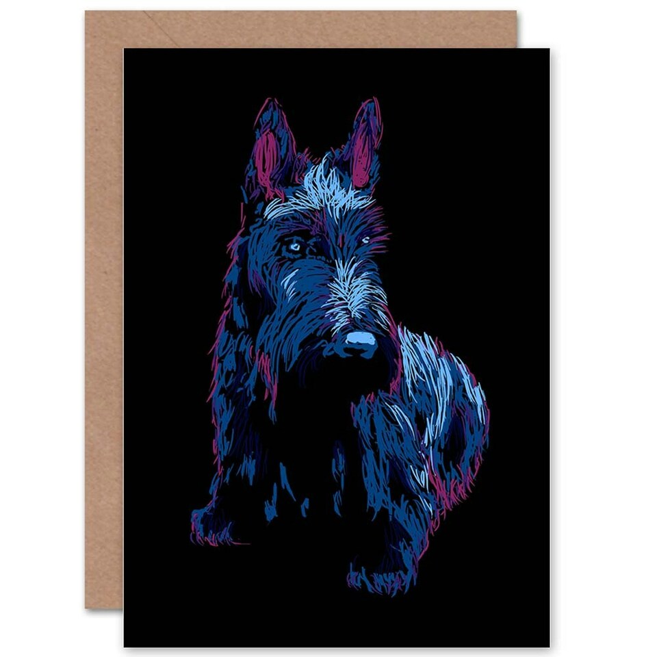 image 1 of Scottish Terrier Scottie Cute Scotland Dog Scottish Scotland Card