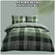 image 9 of VELVETIO Denim Check Printed Duvet Cover Set Reversible Polycotton Beddings Red | Single