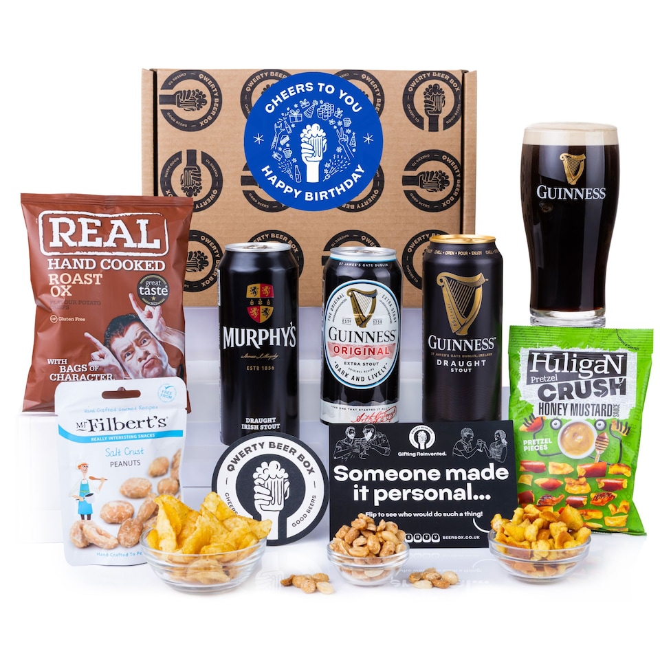 image 1 of Guinness Irish Stout and Snack Birthday Beer Gift Hamper