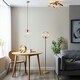image 3 of Hoop Single Pendant Ceiling Lamp, Brushed Brass, Nickel, Copper Plate