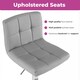 image 5 of Set of Two Cuban Grey Faux Leather Bar Stool