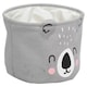 image 2 of 2 Pc Kids Animal Character Storage Baskets Toys Space Saving Organiser Hampers | Grey | Grey Koala Bear