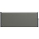 image 1 of Outsunny Side Awning Retractable, Privacy Screen, 400x160cm, Dark Grey Grey