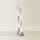 image 4 of ValueLights Infinity Double Twist Integrated LED Table Lamp | Silver