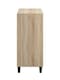 image 4 of Stockholm Chevron 4 Drawer Chest - Engineered Wood - L39 x W82 x H90 cm - Sonoma Oak/Black Matte