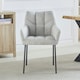 image 3 of Set of 2 Maranello Fabric Dining Chairs - Beige