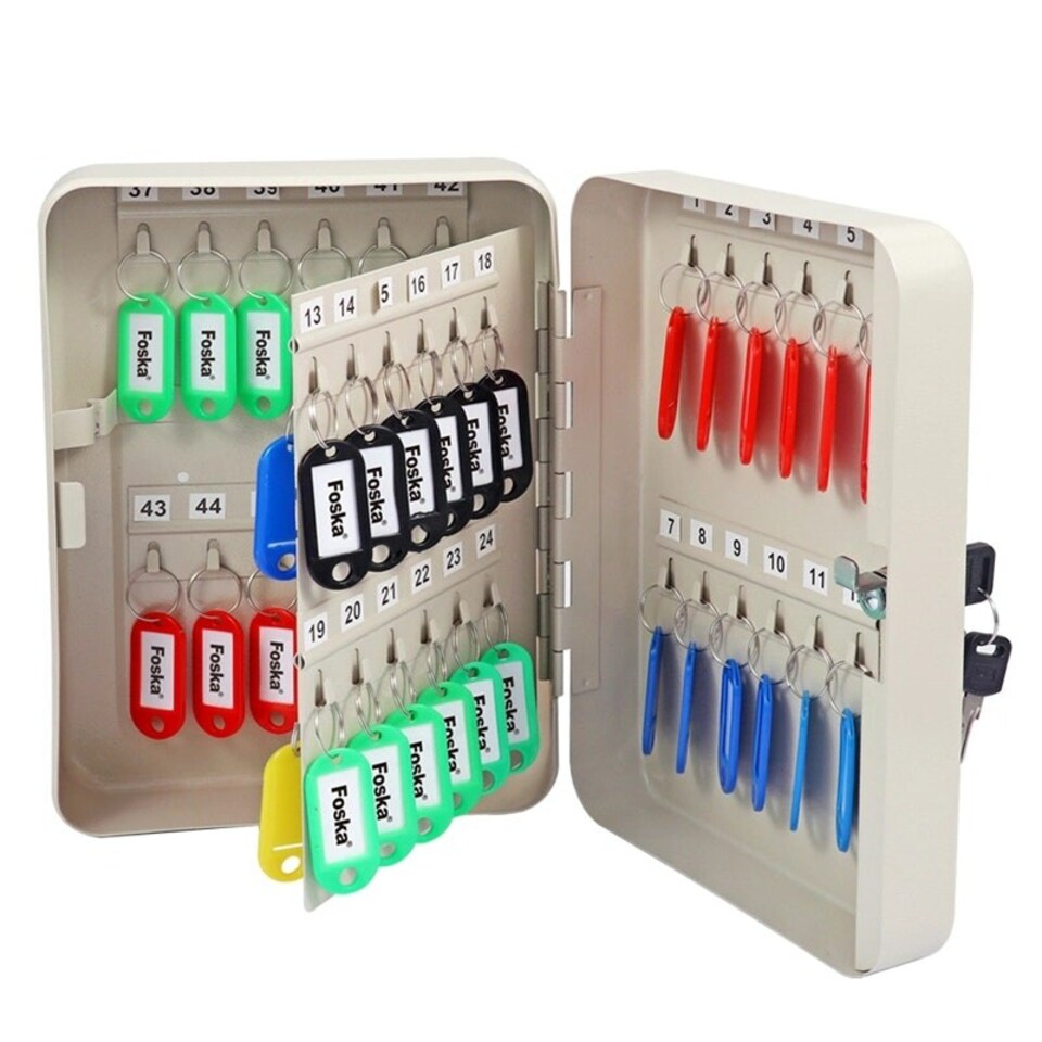 image 1 of Lockable 60 Key Holders Storage Steel Box