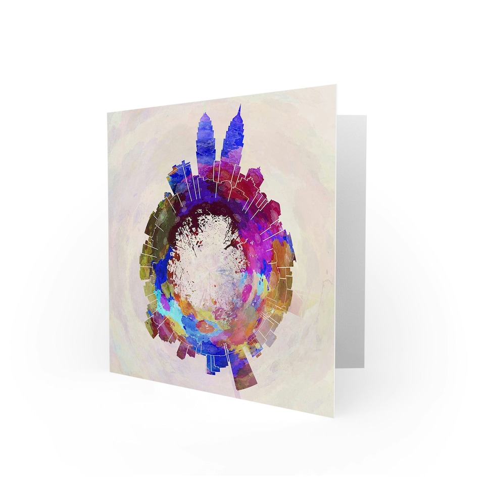 image 1 of Little World City Skyline Kuala Lumpur Art Card