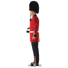 Illustrated Palace Guard Facing Left Lifesize Cardboard Cutout 196cm