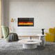 image 2 of Living and Home 40 Inch Electric Fireplace- Recessed/Wall-Mounted with Touch Screen and Remote,1800W