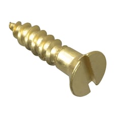 Forgefix Wood Screws, Slotted, Csk, Brass - Multi Colour - 5/8in x 6 ForgePack 30