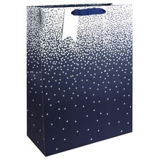 Navy Ombre Extra Large Gift Bag Grey