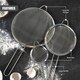 image 2 of GEEZY Fine Mesh Sieve Set of 3 Stainless Steel Strainers for Kitchen Baking Cooking
