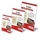 image 4 of A6 Vertical Design L-Shape Transparent Acrylic Label Sign Holder