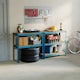 image 9 of Home Vida 5 Tier Garage Shelf Heavy Duty Boltless Shelving Storage Unit, Blue