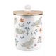 image 1 of Ducks & Flowers Food Waste Caddy - Metal 2L Decorative Kitchen Compost Bin