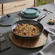 image 2 of Morphy Richards 28cm Forged Aluminium Lidded Frying Pan - Black