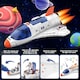 image 8 of Creative Space Adventure Toys for Kids Space Shuttle Rocket Set with Astronauts Rover Satellite and Solar System Mat