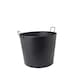 image 5 of Yew Small Fireside Log Bucket Contemporary Design Iron Matte Black