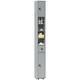 image 1 of kleankin Slim Bathroom Cabinet w/ Open Shelves and 2 Door Cupboards, Grey Grey