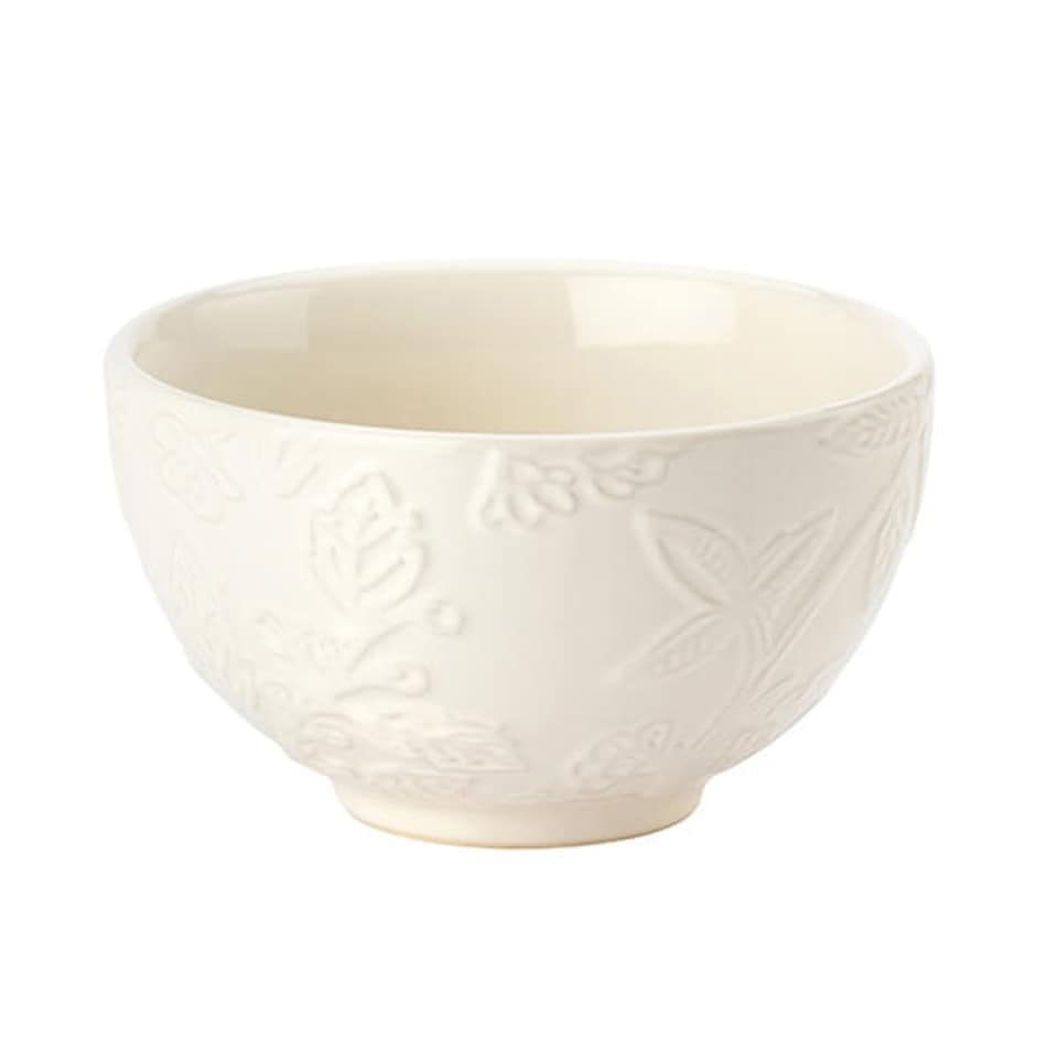 image 1 of English Tableware Company Fieldview Farm Embossed Cream Sugar Bowl