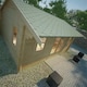 image 4 of 20ft x 18ft (6.09m x 5.49m) Neville 44mm Wooden Log Cabin (19mm Tongue and Groove Floor and Roof) (20 x 18) (20x18)