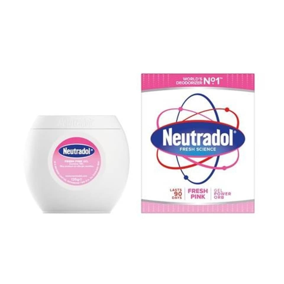 Neutradol Fresh Pink Gel Power Orb Air Freshener 135g