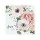 image 1 of Garden Flower Pink Peach Rose White Anemone Splash Back | White
