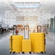image 3 of Flight Knight 25" 4 Wheel ABS Hard Case Medium Suitcase 100+ Airlines Approved - easyJet, British Airways, Ryanair, Jet2, Emirates & Many More - Check-in | Yellow | Yellow/Black | Medium