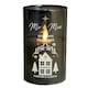 image 6 of Personalised Christmas Smoked Glass LED Candle Black | One Size