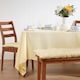 image 1 of Homescapes Cream Tablecloth - 178 x 300 cm | Cream | 178cm x 300cm (70" x 120")