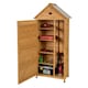 image 1 of Outdoor Storage Shed Wooden Garden Tool Utility Cabinet Waterproof Asphalt Roof