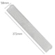 image 2 of SPARES2GO Universal Cooker Hood Vent Extractor Light Diffuser / Lens Cover Plate (372mm x 58mm)