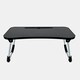 image 8 of OHS Portable Foldable Wooden Work Laptop Stand Lap Tray Multi | Grey and White Marble
