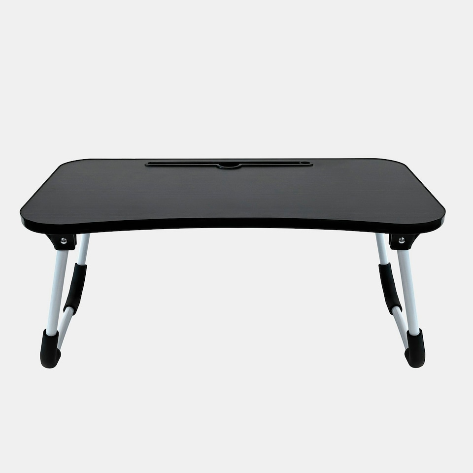 image 1 of OHS Portable Foldable Wooden Work Laptop Stand Lap Tray Multi | Grey and White Marble