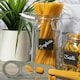 image 4 of Bormioli Rocco Lavagna Glass Storage Jars with Labels - 1.5 Litre - Pack of 6