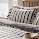 image 2 of Wylder Connie Striped Ruffle Duvet Cover Set | Brown | Chocolate | King | 1
