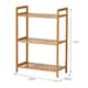 image 5 of Living and Home 3 Tier Bamboo Wood Storage Shelf Rack-50cm W x 25cm D x 71cm H