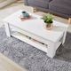 image 10 of Wooden Coffee Table With Lift Up Top Storage Area and Magazine Shelf | White