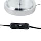 image 3 of Aura - Chrome Table Lamp with Grey Cotton Shade Chrome | Grey