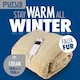 image 7 of Purus Faux Fur Electric Heated Throw Blanket 160x130cm Cream | Cream | Cream | One Size | 1